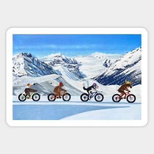 Fat Biking Buddies Magnet